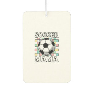 Désodorisant Pour Voiture Conception de chemise de gravure de maman de footb