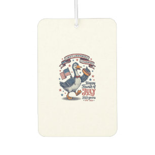 Désodorisant Pour Voiture Conception de chemise de l'oie vintage du 4 juille