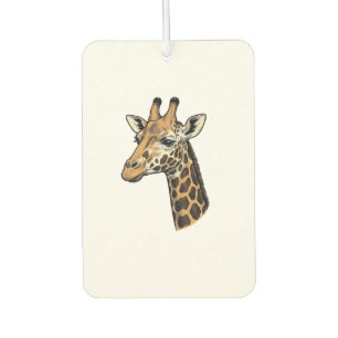 Désodorisant Pour Voiture Conception de chemise de portrait de girafe gravur