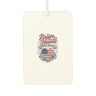 Désodorisant Pour Voiture Conception de chemise florale vintage patriotique