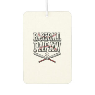 Désodorisant Pour Voiture Conception de gravure vintage Papaw baseball_1