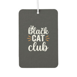 Désodorisant Pour Voiture Conception de la fête d'Halloween du Club Chat Noi
