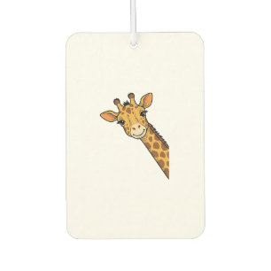 Désodorisant Pour Voiture Conception de T-shirt de girafe qui regarde gravur