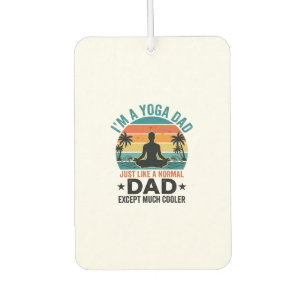 Désodorisant Pour Voiture Conception de T-shirt drôle de papa yoga Vintage S