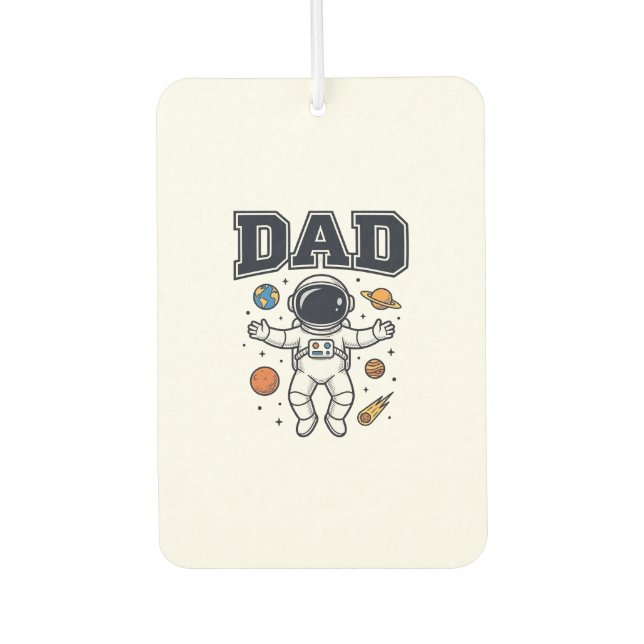 Désodorisant Pour Voiture Conception de T-shirt Vector Space Astronaute Papa (Devant)