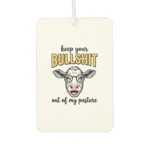 Désodorisant Pour Voiture Conception de T-shirt vintage de pâturage de vache
