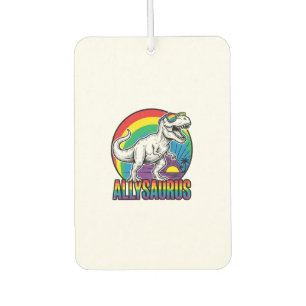 Désodorisant Pour Voiture Conception de T-Shirt vintage dinosaure arc-en-cie