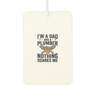 Désodorisant Pour Voiture Conception de t-shirt vintage Papa Plombier Rien n