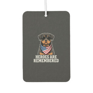 Désodorisant Pour Voiture Conception de vecteur de chien héros Rottweiler pa