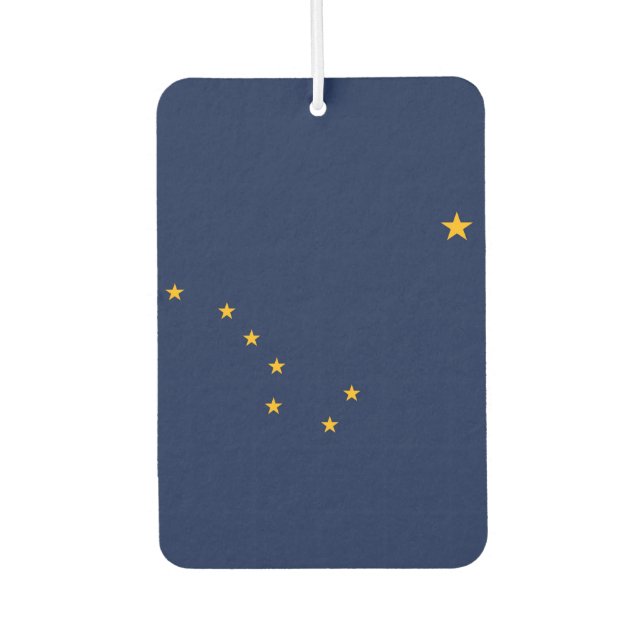 Désodorisant Pour Voiture Conception du drapeau de l'État de l'Alaska (Devant)