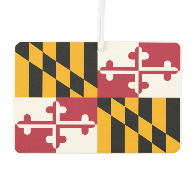 Désodorisant Pour Voiture Conception du drapeau de l'État du Maryland (Dos)