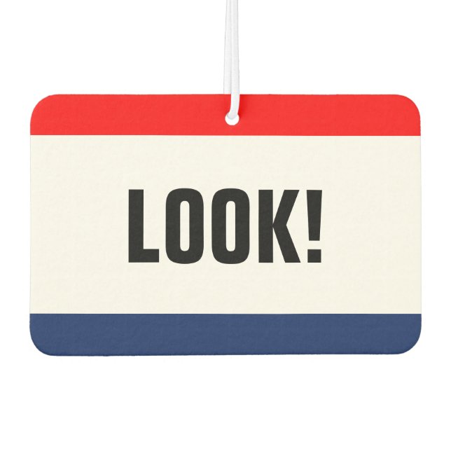 Désodorisant Pour Voiture Concessionnaire automobile Nouvelle promotion pers (Devant)