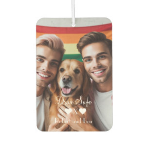 Désodorisant Pour Voiture Conduire en toute sécurité Gay Couple Love Photo