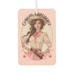 Désodorisant Pour Voiture Coquette Cowgirl Western Mode Portrait