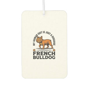 Désodorisant Pour Voiture Costume de chemise de pumpkin de bouledogue frança