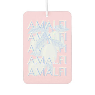 Désodorisant Pour Voiture Côte d'Amalfi, Italie, Art Voyage, Preppy