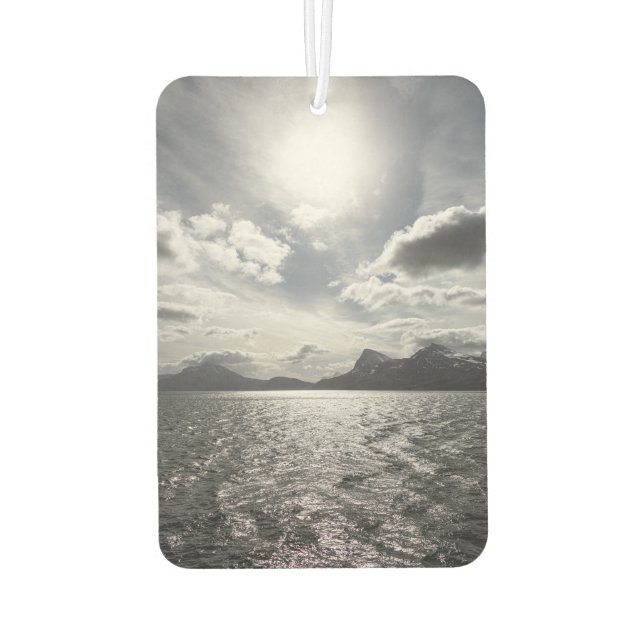 Désodorisant Pour Voiture Côte de Norvège Paysage photo (Dos)