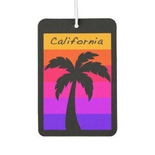 Désodorisant Pour Voiture Coucher du soleil de palmier de la Californie de