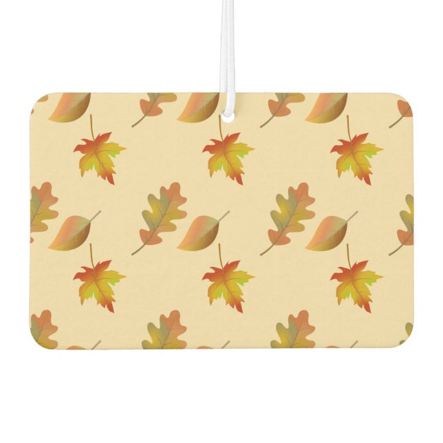 Désodorisant Pour Voiture Cozy autumn maple leaves oak leaves (Devant)