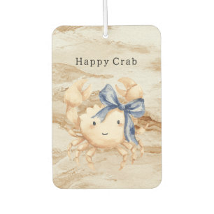 Désodorisant Pour Voiture Crabe de Sable à la Crème Joyeuse Ruban Bleu