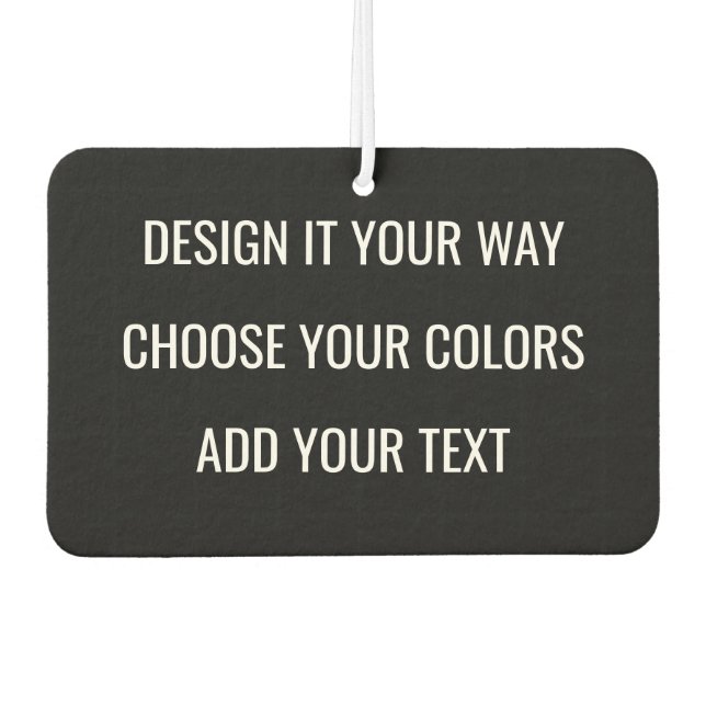 Désodorisant Pour Voiture Create Your Own Personalized Custom Branding (Devant)