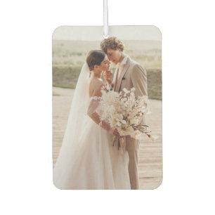 Désodorisant Pour Voiture Créez Votre Propre Photo De Mariage Moderne Recto-