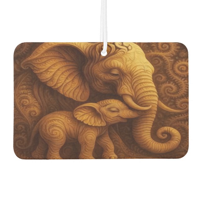Désodorisant Pour Voiture Cuddly Elephants Air Freshener (Devant)