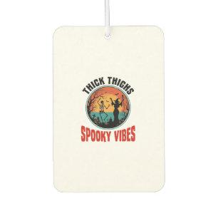 Désodorisant Pour Voiture Cuisses Épaisses Vibes Sombres Design Halloween Vi