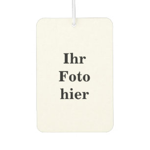 Désodorisant Pour Voiture Custom photo name personalized Autolufterfrischer