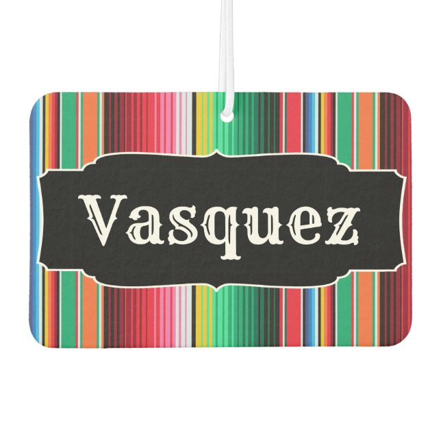 Désodorisant Pour Voiture Custom Spanish Serape (Devant)