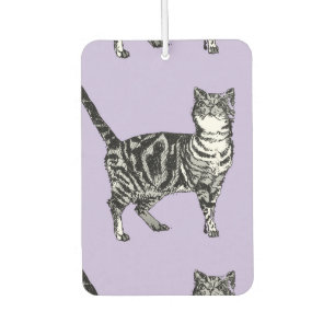 Désodorisant Pour Voiture Cute Black Blanc Tabby Chat Voiture Air Freshener