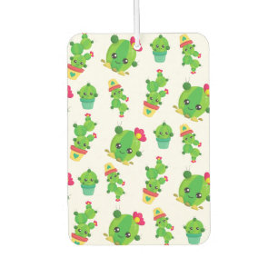 Désodorisant Pour Voiture Cute Cactus, Green Cactus, Motif Cactus