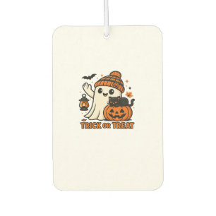 Désodorisant Pour Voiture Cute Ghost et Black Cat Trick or Treat Oversized