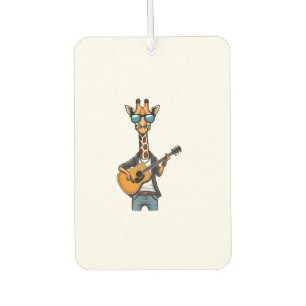 Désodorisant Pour Voiture Cute Giraffe Jouer Guitare Giraffes Musicien Musi