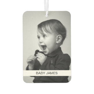 Désodorisant Pour Voiture Cute Two Sides Baby Photo personnalisée Voiture un