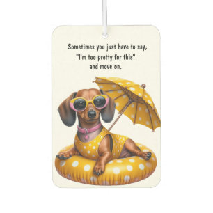 Désodorisant Pour Voiture Dachshund en bikini