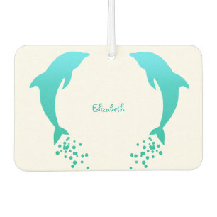 Désodorisant Pour Voiture Dauphin de saut bleu avec bulles Air Freshener