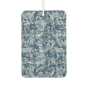Désodorisant Pour Voiture Décor Camouflage Pixels numériques bleu marine