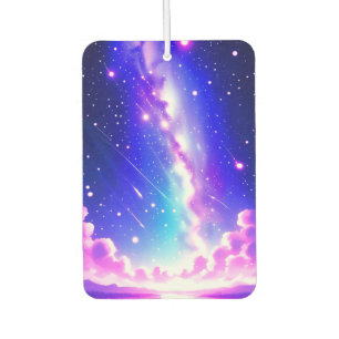 Désodorisant Pour Voiture Design interstellaire rose et bleu Parfums de voit