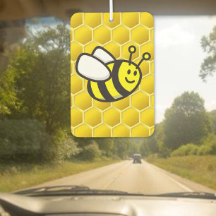 Désodorisant Pour Voiture Dessin animé d'abeille à miel