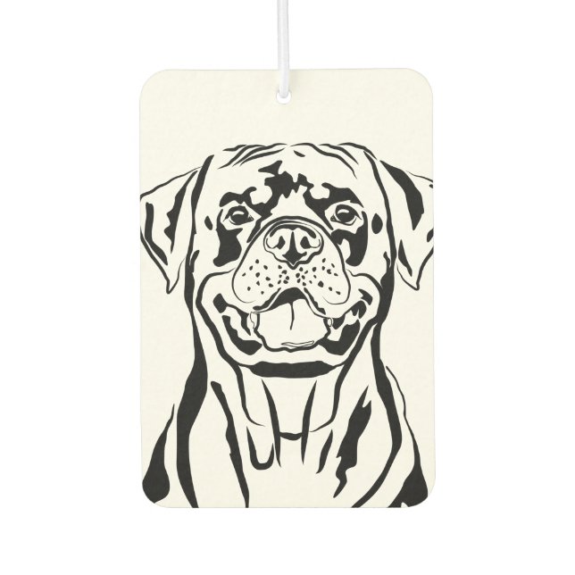 Désodorisant Pour Voiture Dessin Rottweiler (Devant)