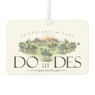 Désodorisant Pour Voiture DO UT DU logo en tant que fraîcheur de voiture