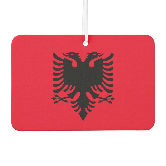 Désodorisant Pour Voiture Drapeau albanais (Devant)