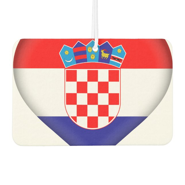 Désodorisant Pour Voiture Drapeau Croatie (Devant)