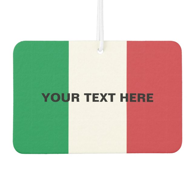 Désodorisant Pour Voiture Drapeau d'air de voiture italien personnalisé (Devant)