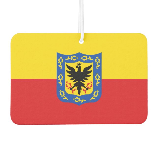 Désodorisant Pour Voiture Drapeau de Bogota, Colombie Liens de manchette (Devant)