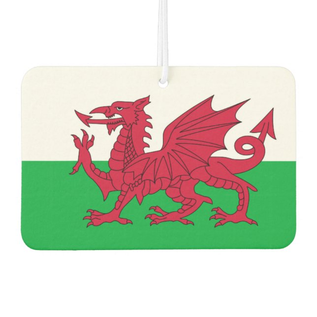 Désodorisant Pour Voiture Drapeau de dragon gallois (Devant)