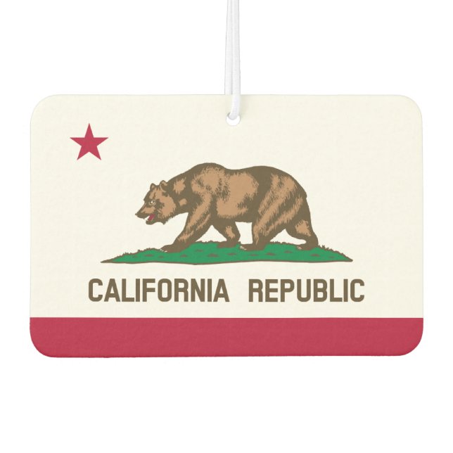 Désodorisant Pour Voiture Drapeau de la Californie (Devant)