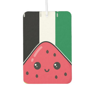 Désodorisant Pour Voiture Drapeau de la Palestine mignonne avec Palestin san