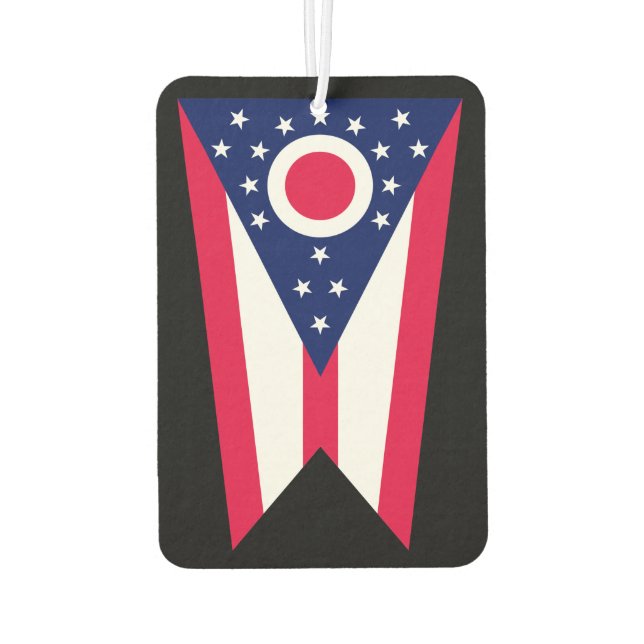 Désodorisant Pour Voiture Drapeau de l'Ohio (Dos)